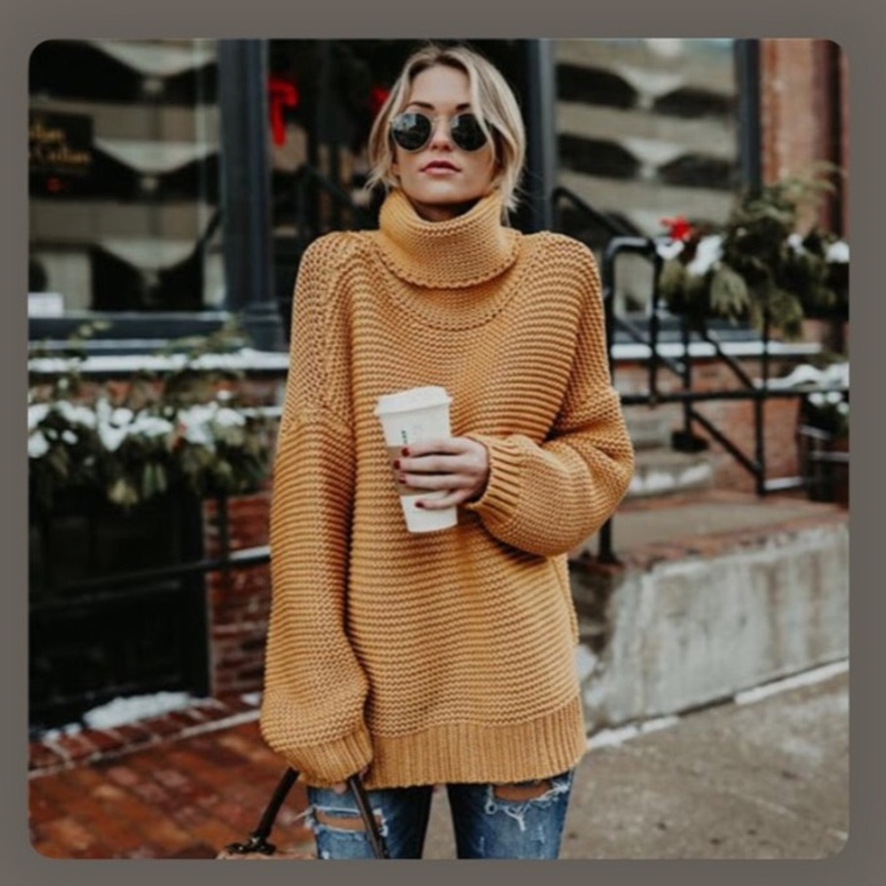 โ๏ธCOMING SOON Chunky Knit Turtleneck Sweater - Picture 3 of 8
